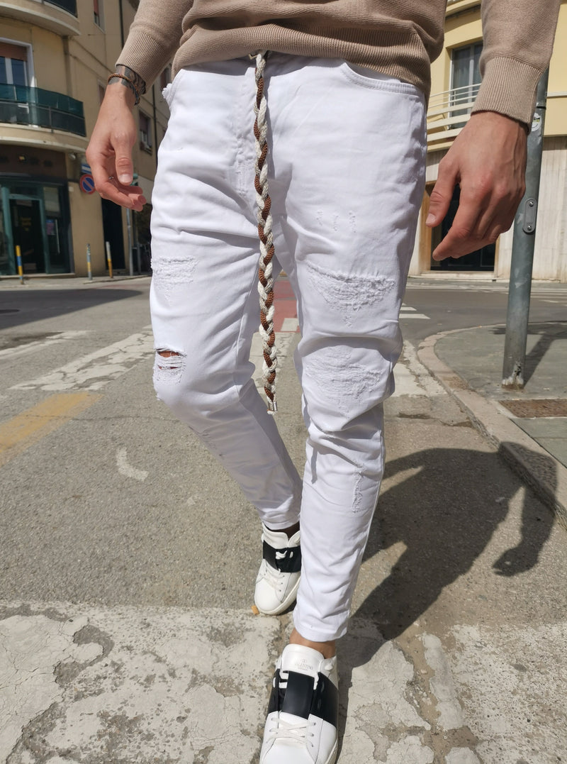 Pantalone 5 Tasche White